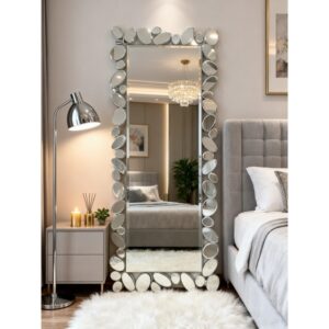 180x80cm Glam Oval Accent Leaner Mirror