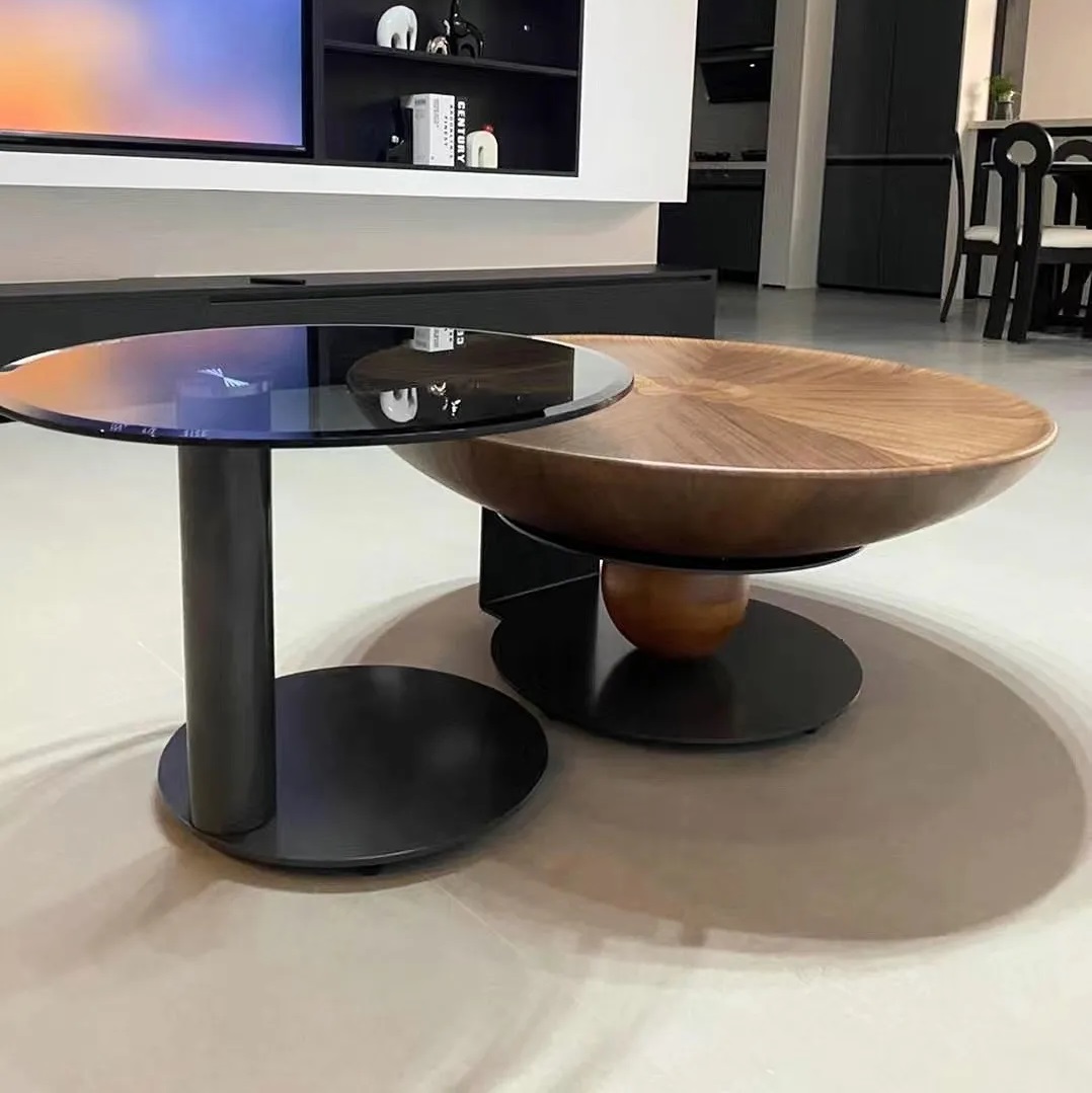 2-Piece Round Coffee Table Set